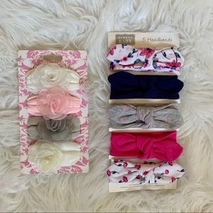Baby girl headbands lot NWT 8 headbands